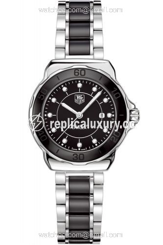 TAG Heuer Formula 1 32 Stainless Steel / Black - Diamond / Bracelet WAH1314.BA0867