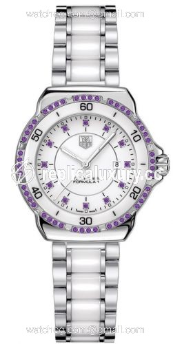 TAG Heuer Formula 1 32 Stainless Steel / Amethysts / White / Bracelet WAH1318.BA0869