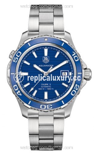 TAG Heuer Aquaracer 500M Calibre 5 41 Stainless Steel / Blue / Bracelet WAK2111.BA0830
