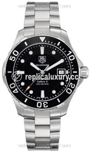 TAG Heuer Aquaracer 300M Calibre 5 41 Stainless Steel / Black / Bracelet WAN2110.BA0822