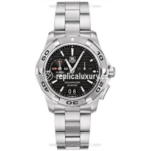 TAG Heuer Aquaracer 300M Alarm 41 Stainless Steel / Black / Bracelet WAP111Z.BA0831