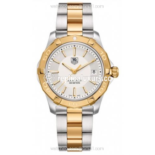 TAG Heuer Aquaracer 300M Quartz 40.5 Stainless Steel / Yellow Gold / Silver / Bracelet WAP1120.BB0832