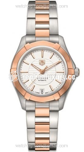TAG Heuer Aquaracer 200M Calibre 5 34 Stainless Steel / Rose Gold / Silver / Bracelet WAP2350.BD0838