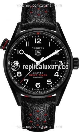 TAG Heuer Carrera Calibre 5 Drive Timer 43 Titanium PVD / Black WAR2A80.FC6337
