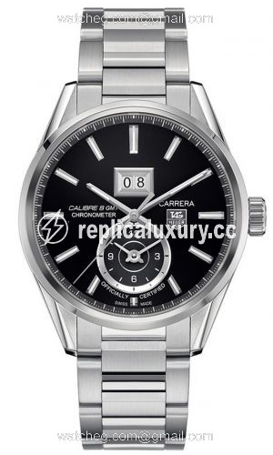 TAG Heuer Carrera Calibre 8 41 Stainless Steel / Black / Bracelet WAR5010.BA0723