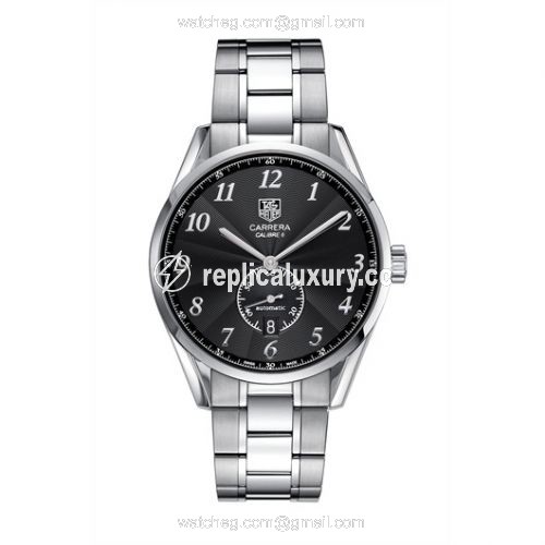 TAG Heuer Carrera Calibre 6 39 Heritage Stainless Steel / Black / Bracelet WAS2110.BA0732