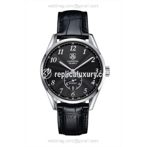 TAG Heuer Carrera Calibre 6 39 Heritage Stainless Steel / Black / Alligator WAS2110.FC6180