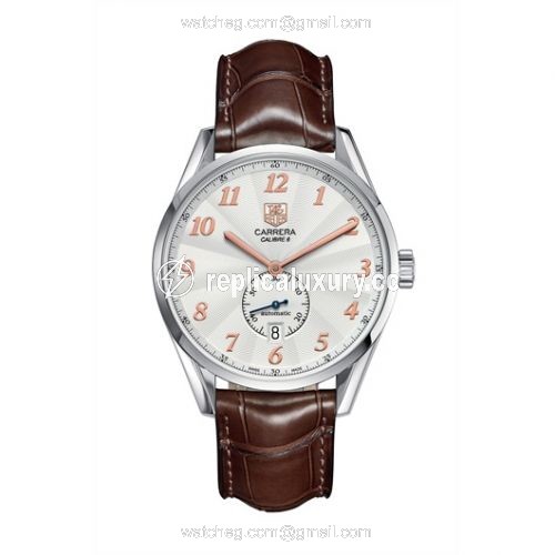 TAG Heuer Carrera Calibre 6 39 Heritage Stainless Steel / Silver / Alligator WAS2112.FC6181
