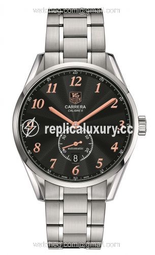 TAG Heuer Carrera Calibre 6 39 Heritage Stainless Steel / Black / Bracelet WAS2114.BA0732