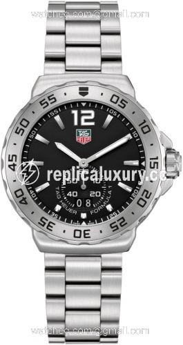 TAG Heuer Formula 1 Big Date 42 Stainless Steel / Black / Bracelet WAU1112.BA0858