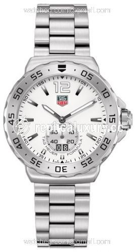 TAG Heuer Formula 1 Big Date 42 Stainless Steel / White / Bracelet WAU1113.BA0858