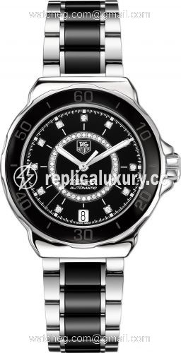TAG Heuer Formula 1 Calibre 5 37 Stainless Steel / Black - Diamond / Bracelet WAU2210.BA0859
