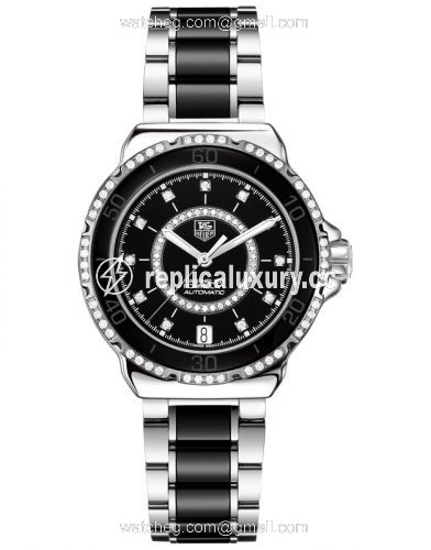 TAG Heuer Formula 1 Calibre 5 37 Stainless Steel / Diamond / Black - Diamond / Bracelet WAU2212.BA0859