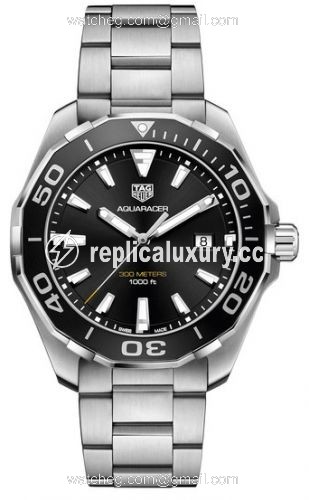TAG Heuer Aquaracer 300M Quartz 43 Stainless Steel / Black / Bracelet WAY101A.BA0746