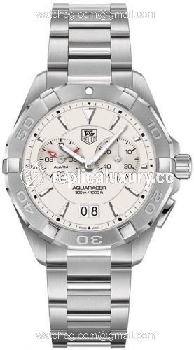 TAG Heuer Aquaracer 300M Alarm 40.5 Stainless Steel / Silver / Bracelet WAY111Y.BA0910