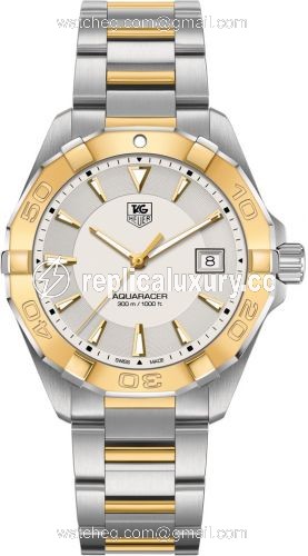 TAG Heuer Aquaracer 300M Quartz 40.5 Stainless Steel / Yellow Gold / Silver / Bracelet WAY1151.BD0912