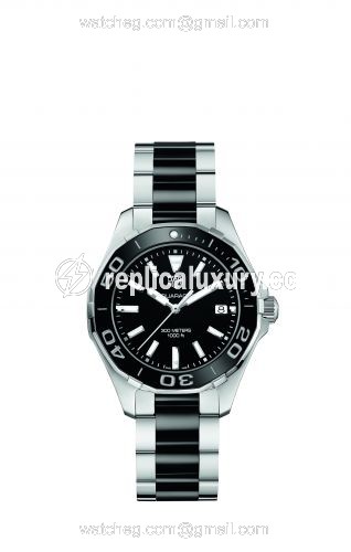 TAG Heuer Aquaracer 300M Quartz 35 Stainless Steel / Black / Bracelet WAY131A.BA0913