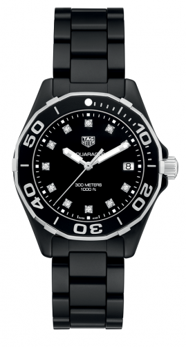 TAG Heuer Aquaracer 300M 35 Ceramic / Black - Diamond / Bracelet WAY1397.BH0743