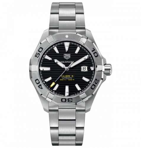 TAG Heuer Aquaracer 300M Calibre 5 41 Stainless Steel / Black / Steel WAY2010.BA0927