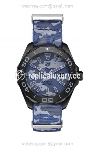TAG Heuer Aquaracer 300M Calibre 5 43 Titanium PVD / Arctic Camo / NATO WAY208D.FC8221