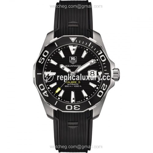 TAG Heuer Aquaracer 300M Calibre 5 41 Stainless Steel / Black / Rubber WAY211A.FT6068