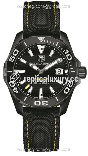 TAG Heuer Aquaracer 300M Calibre 5 41 Titanium PVD / Black / Nylon WAY218A.FC6362