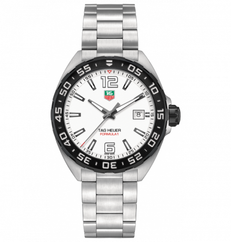 TAG Heuer Formula 1 Quartz 41 Stainless Steel / White / Bracelet WAZ1111.BA0875