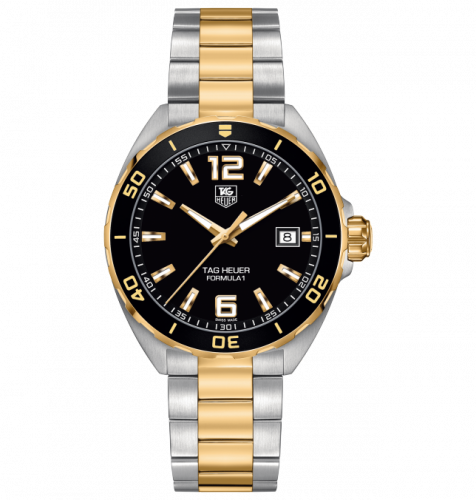 TAG Heuer Formula 1 Quartz 41 Stainless Steel / Yellow Gold / Black / Bracelet WAZ1121.BB0879