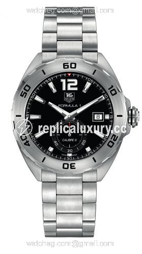 TAG Heuer Formula 1 Calibre 6 43 Stainless Steel / Black / Bracelet WAZ2110.BA0875
