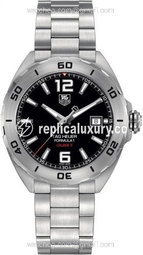 TAG Heuer Formula 1 Calibre 5 41 Stainless Steel / Black / Bracelet WAZ2113.BA0875