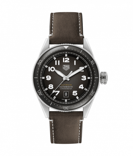 TAG Heuer Autavia Calibre 5 Stainless Steel / Black / Leather WBE5114.FC8266
