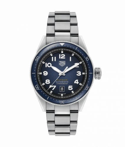 TAG Heuer Autavia Calibre 5 Stainless Steel / Blue / Bracelet WBE5116.EB0173