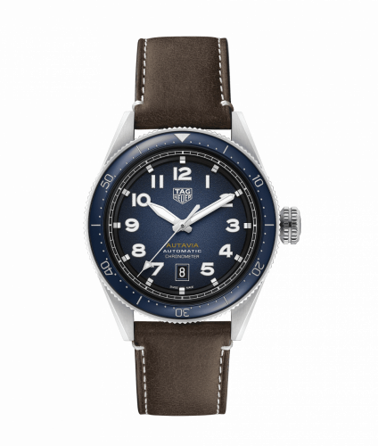 TAG Heuer Autavia Calibre 5 Stainless Steel / Blue / Leather WBE5116.FC8266