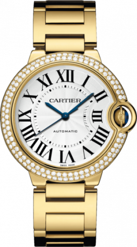 Cartier Ballon Blue de Cartier 36 Automatic Yellow Gold / Diamonds / Bracelet WE9004Z3