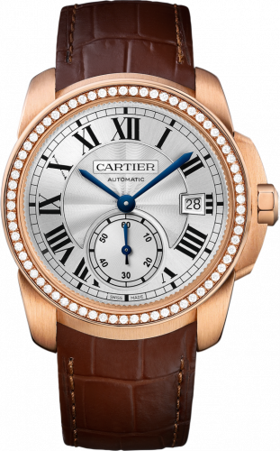 Cartier Calibre de Cartier 38 Pink Gold / Silver / Diamond WF100013