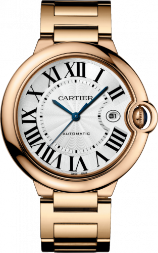 Cartier Ballon Blue de Cartier 42 Automatic Pink Gold / Silver / Bracelet WGBB0016