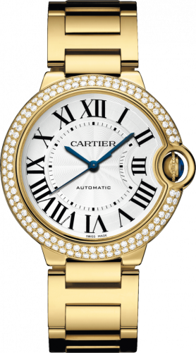 Cartier Ballon Blue de Cartier 36 Automatic Yellow Gold / Diamonds / Bracelet WJBB0007