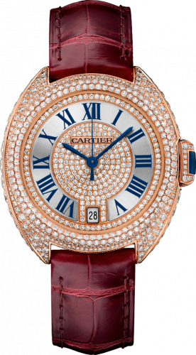 Cartier Cle de Cartier 35 Pink Gold / Full Diamonds / Red WJCL0036