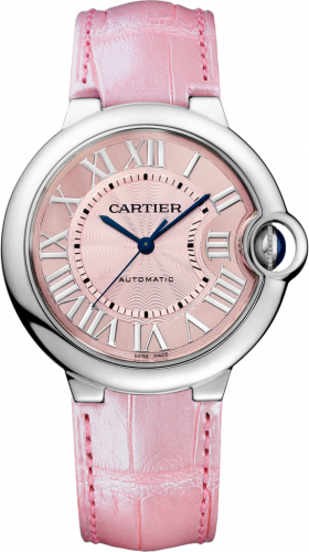 Cartier Ballon Blue de Cartier 36 Automatic Stainless Steel / Pink WSBB0007