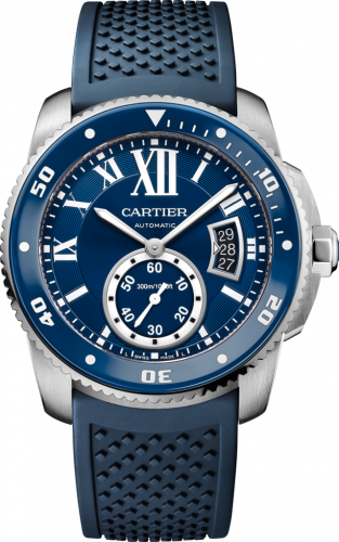Cartier Calibre de Cartier Diver Stainless Steel / Blue / Rubber WSCA0011