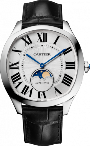 Cartier Drive de Cartier Moon Phases Stainless Steel / Silver WSNM0008