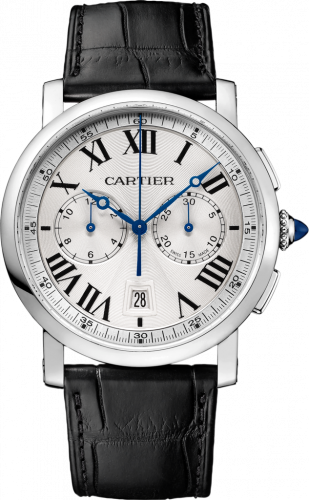 Cartier Rotonde de Cartier Chronograph Stainless Steel / Silver WSRO0002