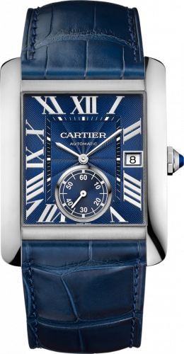 Cartier Tank MC 34.3 Stainless Steel / Blue WSTA0010