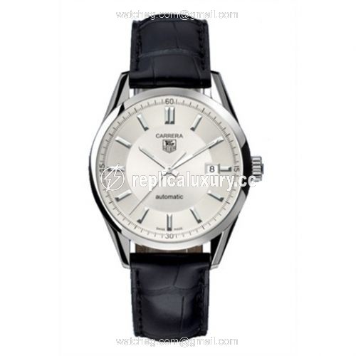TAG Heuer Carrera Calibre 5 39 Stainless Steel / Silver / Alligator WV211A.FC6180