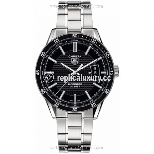 TAG Heuer Carrera Calibre 5 39 Stainless Steel / Black / Bracelet WV211M.BA0787