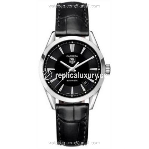 TAG Heuer Carrera Calibre 5 36 Stainless Steel / Black / Alligator WV2213.FC6263