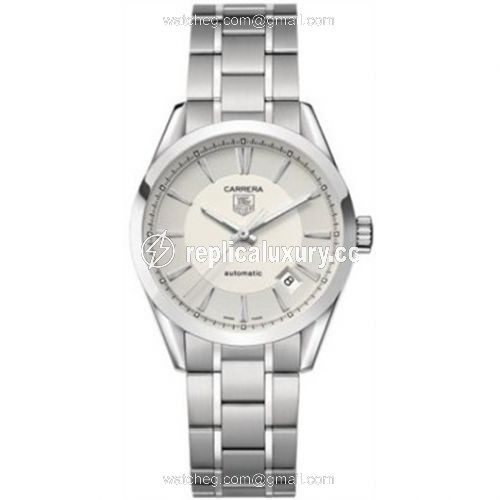 TAG Heuer Carrera Calibre 5 36 Stainless Steel / Silver / Bracelet WV2214.BA0790