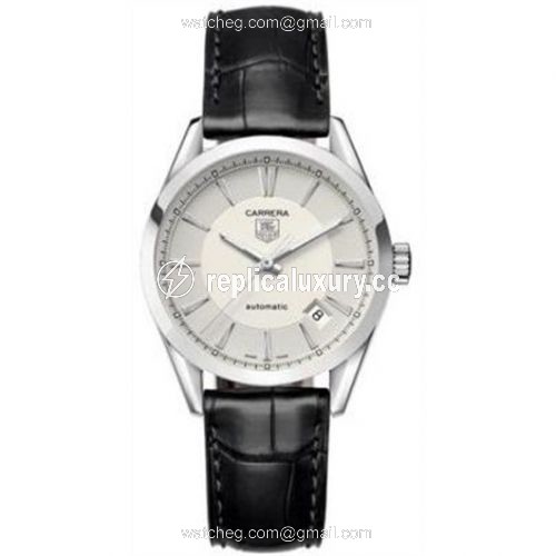 TAG Heuer Carrera Calibre 5 36 Stainless Steel / Silver / Alligator WV2214.FC6263