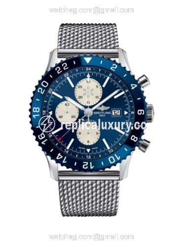 Breitling Chronoliner Stainless Steel / Blue / Bracelet Y2431016.C970.152A