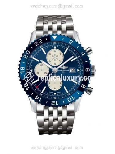 Breitling Chronoliner Stainless Steel / Blue / Bracelet Y2431016.C970.443A
